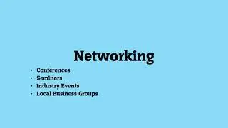 How to get work as a freelancer: Networking