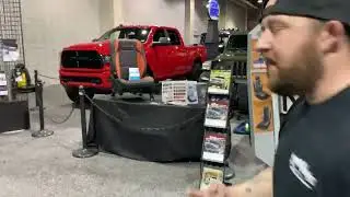 Team Nutz at the Pittsburgh International Auto Show 2022 - Katzkin install on site