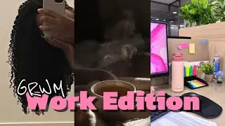 GRWM for Work ☕✨ | Morning Routine, Makeup, Hair & Soft Life Vibes