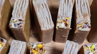 Rose geranium homemade natural soap