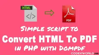 Convert HTML to PDF in PHP with Dompdf