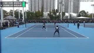 2023年 全日本ソフトテニス選手権大会 男子 3回戦 小副川忠希・武田知大(佐賀 小城協会・佐賀 小糸九州)　対　本倉健太郎・林佑太郎(広島 NTT西日本)