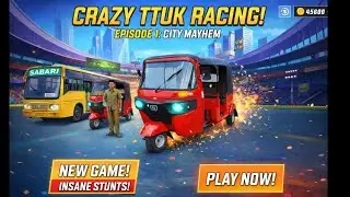Tuk Tuk Modern Rickshaw Drive Gameplay 🚖 New Game City Driving Stunts & Passenger Pickup Challenge 