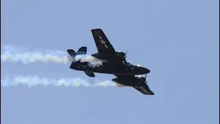 Grumman F7F Tigercat Aerobatics Planes of Fame Airshow Chino CA May 2012