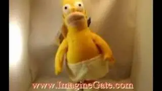 Homer Simpson - Singing and Dancing Homer Plush Toy