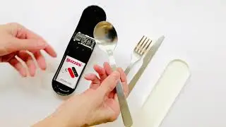 Guzzini - Store & Go 3-Piece Stainless Cutlery Set / Ensemble de couverts en acier inoxydable