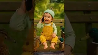 Baby Girl Chats with Ducks on a Call 😂📱🦆