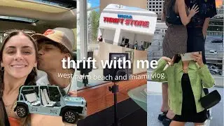 THRIFT WITH ME AT WORLD THRIFT + TRY ON HAUL! // spring break miami vlog, donda, + days in my life!!