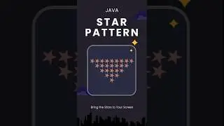 Java Star Pattern 07 #shrots #java #star #privatecode  @pvtcode
