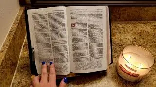 ASMR Scripture/Bible Reading. Soft Spoken. Page Flipping. Tapping. Quiet Time. Genesis Chapter 14.