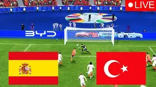 SPAIN vs TURKEY 4-0 in ET UEFA EURO 2024 Match All Goals and Highlights FC 24