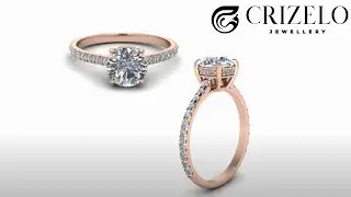 Rose Gold Couple Diamond Engagement Rings | Diamond Ring | New Collection Crizelo Rings