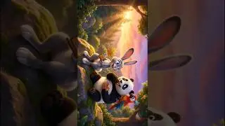 Bolt Joins the WRONG Race! 🐰🏁 | Funny Forest Adventure | Final Part #shorts #parrot #bunny #panda