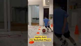 Agility Drill using Hurdles and Cones to Improve Speed and Explosive Power for Kids