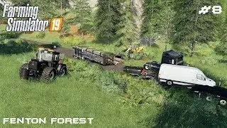 Flipping truck and cleaning accident | Forestry on Fenton Forest | Farming Simulator 19 | Episode 8