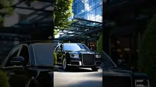 Black Aurus Senat at Luxury Hotel &ndash; Cinematic Power & Elegance Unveiled! 🏨✨
