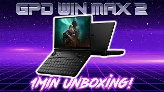 GPD WIN Max 2 Unboxing in 1 Min! Handheld Console Mini Laptop With Ryzen 7 6800U!