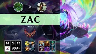 Zac Jungle vs Nidalee - KR Grandmaster Patch 14.13
