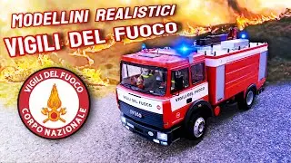 Modellini REALISTICI VIGILI DEL FUOCO + SIMULAZIONE INCENDIO!