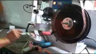semi automatic Soy sauce bottle labeling machine for round glass bottle