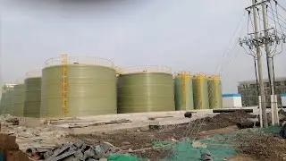Onsite large diameter FRP tank Manufacturing process