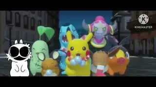 pikachu and bip using nuzzle
