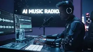 AI Music Radio.io Team listening to tracks.