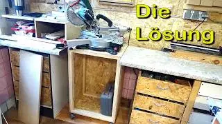 DIE Lösung für jede Zug.- Kapp und Gehrungssäge. Rollbarer Unterschrank.
