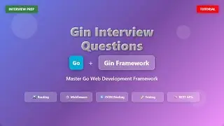 Gin Interview Questions - Master Go Web Framework 2025 (Complete Tutorial)
