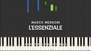 Marco Mengoni - L'Essenziale (Piano tutorial with Synthesia)