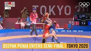 Deepak Punia powers into semi-final | #Tokyo2020 Highlights