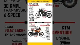 Himalayan 450 vs KTM 390 Adventure #shorts #viral #trending