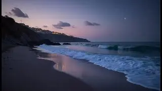 BEAUTIFUL BEACH ATMOSPHERE 🌊  Gentle Ocean Sounds For Sleeping