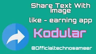 How to Send Text With Image and etc. Kodular