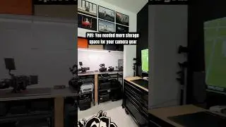 DIY Camera Gear Storage Closet | Home Office Upgrades