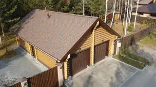 Двухслойная гибкая битумная черепица Технониколь Shinglas Джаз Севилья. Новосибирск. Лаки Парк