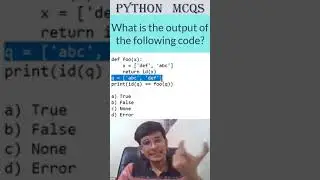Fast Python MCQ Breakdown | Learn Python Fast #infytqmcq #infytq #pythonprogramming #pythonmcqs