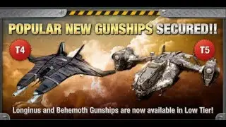 Gunship Battle: (New) Gunship Duck, Behemoth M, Longinus M, Reviews And Upgraded SS Max Rank Parts