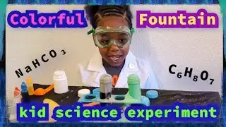 Kid Science - Colorful Fountain Easy Science (STEM) Experiment for Kids #discoveryscience
