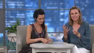 Diamonique Channel Set Eternity Band, 14K Gold on QVC