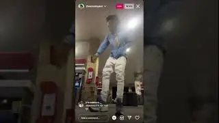 Mykel on live with a gun😂😂