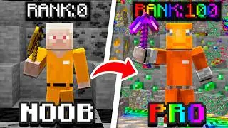 Как я за 24 часа прошёл путь от новичка до профессионала в Minecraft Prisons