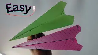 How to make a paper airplane that flies far//Art and Craft ideas//Maple Drawing Craft