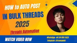 How to Auto Post in Bulk on Threads 2025 | Threads Automation