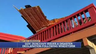 Mat-Su, Dunleavy declare disaster after hurricane-force gusts rip through homes, utilities