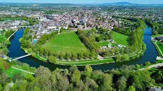 Shrewsbury from Above: A Timeless Aerial Journey