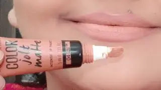Mabelline New York color jolt matte lipstick intense lip paint nude shade lipstick review,