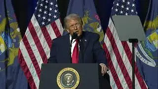 President Trump speaks at Detroit Economic Club