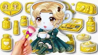 💋PAPER DIY❤️ This Makeup Turned Her Into Royalty👑✨ Paper Doll | Remi DIY 💄🎀