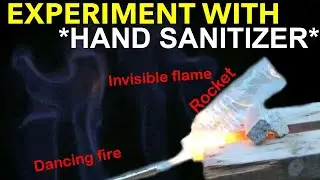 Experiment with hand sanitizer | rocket | invisible flame | dancing fire | JamHomeScience Experiment